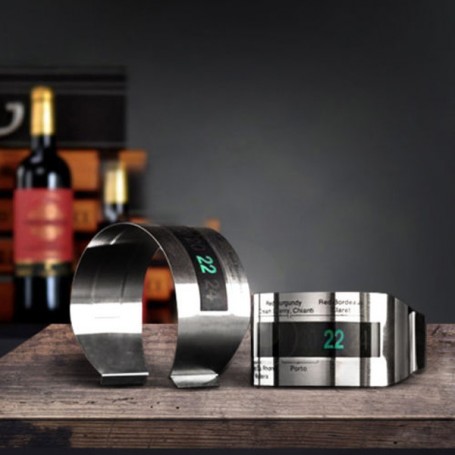 Thermomètre à vin bracelet design - La Carpe