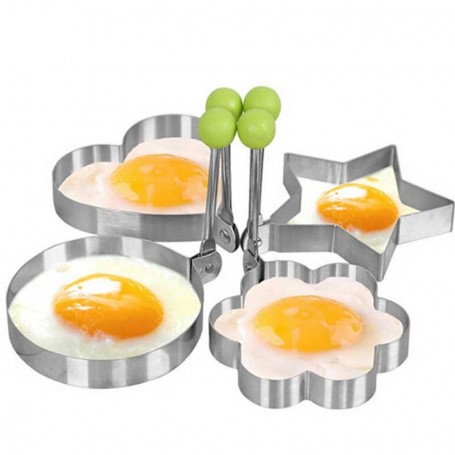Moule œuf au plat inox avec manche (x 2) – CUISINE AU TOP