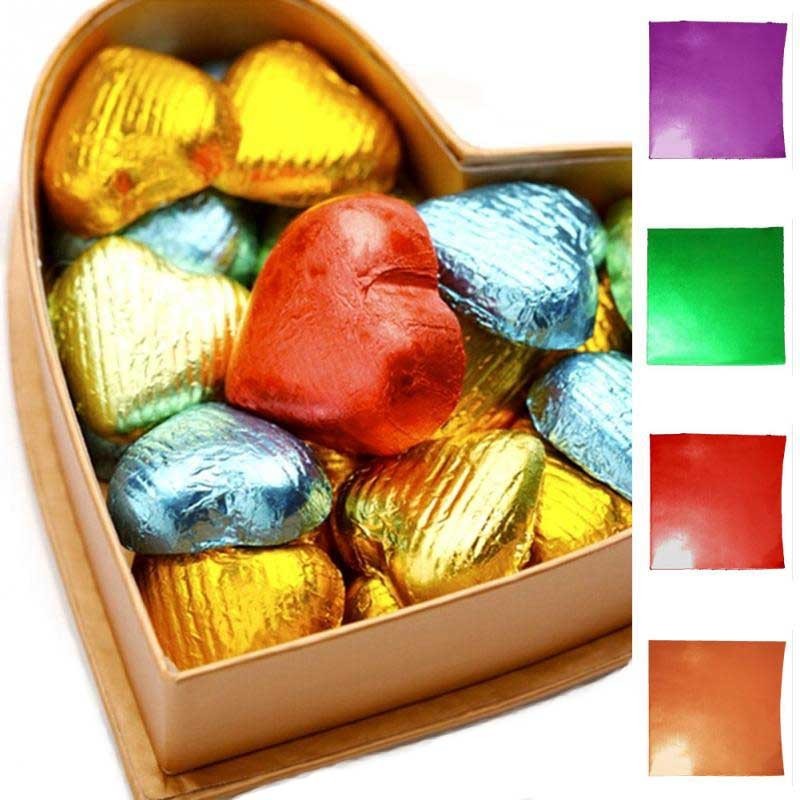 Ianulus Feuille D'aluminium d'emballage de Couleur, 600 Feuille Papier  Bonbon au Chocolat, Papier d'emballage de Bonbons en Aluminium pour  Chocolat, Bonbons, Bricolage, Feuilles de Thé (6 Couleurs) : :  Cuisine et Maison