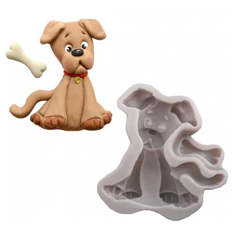 Moule en silicone en forme d'os de chien Moule porte-clés en os de chien  avec porte-clés pour décoration de porte-clés bricolage ou dessert au  chocolat fait maison (8) 