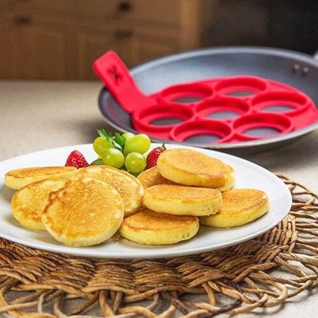 CZ Moule Silicone Pancake Omelettes Crêpe Poêle Noël Plat Ronde